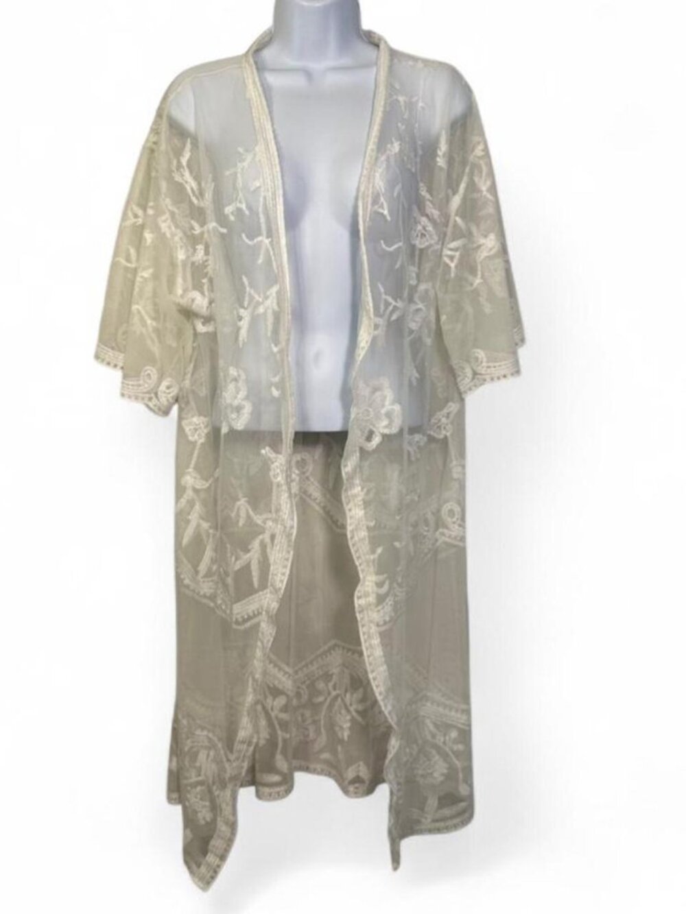 Blashe Floral Lace Sheer Coverup